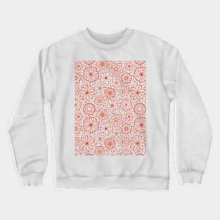 Hand Drawn Flowers Line Art Illustration Crewneck Sweatshirt